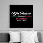 printfashion Alfa Romeo racing since 1910 - fehér - Vászonkép - Fekete (6659719)