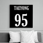 printfashion Taeyong 95 - Vászonkép - Fekete (6652099)