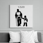 printfashion Az idő érték, ne pazarold - Vászonkép - Fehér (6627810)