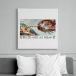 printfashion Húzd meg az ujjam! - Vászonkép - Fehér (6628337)