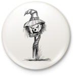 printfashion Halloween madárijesztő - Kitűző, hűtőmágnes - Fehér (5419858)