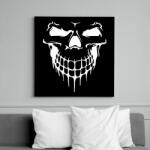 printfashion Skullface - Vászonkép - Fekete (6654823)