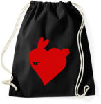 printfashion Nyuszi love - Sportzsák, Tornazsák - Fekete (1178319)