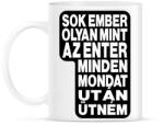 printfashion Sok ember olyan, mint az ENTER. Minden mondat után ütném. - Bögre - Fehér (16477437)