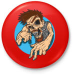 printfashion Művész fej - Kitűző, hűtőmágnes - Piros (3104580)