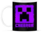 printfashion Minecraft creeper lila - Bögre - Fekete (2953312)