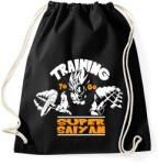 printfashion Dragon ball - Training to go Super Saiyan - Sportzsák, Tornazsák - Fekete (1480167)