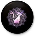 printfashion Espeon - Kitűző, hűtőmágnes - Fekete (14524009)