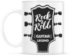 printfashion Rock & Roll - Guitar legend - Bögre - Fehér (6374187)