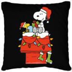 printfashion Snoopy Christmas - Párnahuzat, Díszpárnahuzat - Fekete (14895804)
