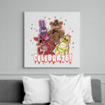printfashion Five Night At Freddy - Vászonkép - Fehér (6624125)