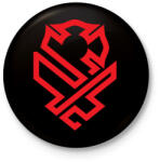 printfashion Firefighter badge - Kitűző, hűtőmágnes - Fekete (3094404)