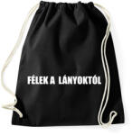 printfashion Félek a lányoktól - Sportzsák, Tornazsák - Fekete (15665478)