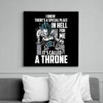 printfashion Vegita Trón - Vászonkép - Fekete (6646474)