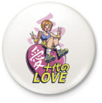 printfashion Love-manga - szerelem - Kitűző, hűtőmágnes - Fehér (4608407)