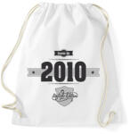 printfashion born-in-2010-(dark&lightgrey) - Sportzsák, Tornazsák - Fehér (477288)