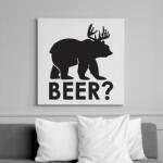 printfashion Beer? - Vászonkép - Fehér (6631264)
