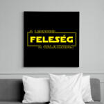 printfashion A legjobb feleség a galaxisban - Vászonkép - Fekete (6645847)