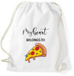 printfashion Szeretlek Pizza - Sportzsák, Tornazsák - Fehér (6016445)