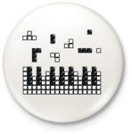 printfashion Zongora - Kitűző, hűtőmágnes - Fehér (6251750)