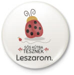 printfashion Leszarom - Kitűző, hűtőmágnes - Fehér (11578100)