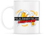 printfashion Felelősségteljes legénybúcsú - Bögre - Fehér (13159634)