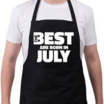 printfashion The Best are born in july - Kötény - Fekete (5429225)