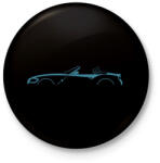 printfashion BMW Z4 Kék - Kitűző, hűtőmágnes - Fekete (16073559)