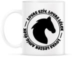 printfashion Lovas szív, Lovas lélek - Bögre - Fehér (2748118)