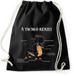 printfashion A tacskó részei - Sportzsák, Tornazsák - Fekete (14383695)