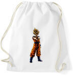 printfashion dragon ball super-saiyan - Sportzsák, Tornazsák - Fehér (4190758)