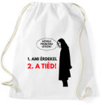 printfashion KÉTFÉLE PROBLÉMA LÉTEZIK - Sportzsák, Tornazsák - Fehér (2003885)