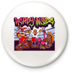 printfashion Graffiti - Karácsony - Kitűző, hűtőmágnes - Fehér (4963369)