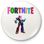 printfashion Fortnite Mecha Team Leader - Kitűző, hűtőmágnes - Fehér (3089116)