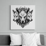 printfashion angry cerberus - Vászonkép - Fehér (15192549)
