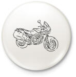 printfashion cagiva river 600 - Kitűző, hűtőmágnes - Fehér (7180818)