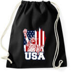 printfashion usa liberty - Sportzsák, Tornazsák - Fekete (16160604)