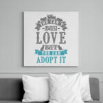 printfashion Örökbefogadás - Vászonkép - Fehér (13353503)