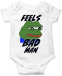 printfashion Feels bad man meme - Baba Body - Fehér (5966971)