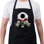 printfashion Gasmask skull - Kötény - Fekete (4918878)