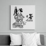 printfashion A bábjátékos - Vászonkép - Fehér (6625605)