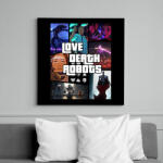 printfashion Love Death & Robots - Vászonkép - Fekete (7162421)