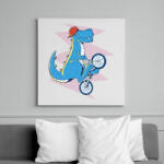 printfashion Bringás T-rex - Vászonkép - Fehér (12086831)