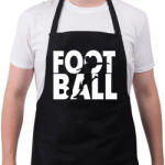 printfashion Football - Focilabda - Kötény - Fekete (7159420)