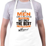 printfashion A legjobbak augusztusban születnek - Kötény - Fehér (4901179)