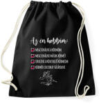 printfashion Műköröm - Sportzsák, Tornazsák - Fekete (5701927)