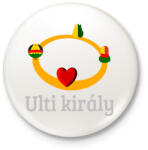 printfashion Ulti király - Kitűző, hűtőmágnes - Fehér (7450567)