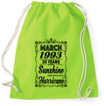 printfashion Születésnap - Napfény egy kis hurrikánnal! - Sportzsák, Tornazsák - Limezöld (816180)