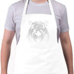 printfashion Capybara fej - Kötény - Fehér (14722421)