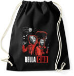 printfashion Bella Ciao - Nagy Pénzrablás - Money Heist - Casa de Papel - Sportzsák, Tornazsák - Fekete (5729943)